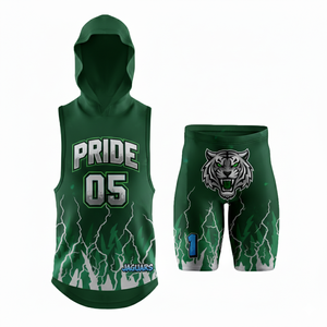 Sleeveless Adult Winter 7v7 Football Jersey Set OEM Service Custom Logo Sublimation Design 100% Polyester Team Uniforms - Product Image 3