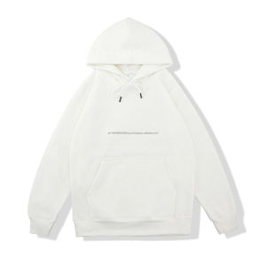 Sudadera con capucha en blanco personalizada de alta calidad Sudadera con capucha de lana en blanco doble gruesa de moda Sudadera con capucha de gran tamaño Sudadera en blanco - Product Image 4