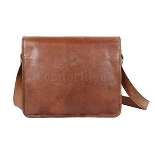 Sac messager en cuir véritable pour homme, sac bandoulière vintage, sangle réglable, logo personnalisé, sac d'affaires - Product Image 4