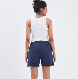 <b>Women's</b> Cotton Printed Sweat <b>Shorts</b> Casual Loose Fit Mid Drawstring Waist Fleece <b>Shorts</b> Oversize Running Sweat <b>Shorts</b> Ladies - Product Image 4