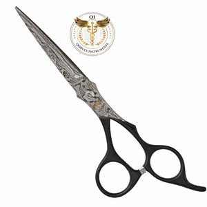 Tijeras de Corte de Pelo con Patrón Damasco, Tijeras Profesionales para Barbería - Product Image 1