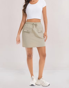 Ribbed Knit Mini <b>Skirt</b> for Women High Waist Casual <b>Stretch</b> Skater <b>Skirt</b> Washable Anti Pilling Spring Fall - Product Image 2