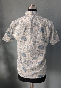 เสื้อเชิ้ตแขนสั้นผู้ชายพิมพ์ลายดอกไม้ผ้าฝ้ายลำลองคอปกพับได้ฤดูร้อนผ้าฝ้ายระบายอากาศได้ - Product Image 5