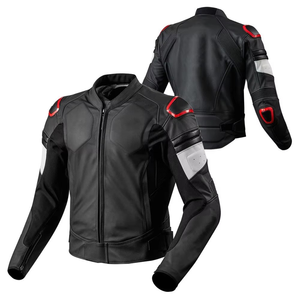 Chaqueta de Motocicleta de Cuero, Estilo Retro Cruiser, Elegante, Protectora, Duradera, Cómoda, Anti-UV, Ecológica y Transpirable - Product Image 2