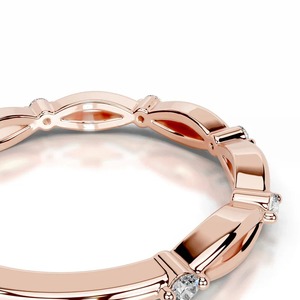 Bague de mariage Valenique en diamant de laboratoire rond certifié IGI - Product Image 3