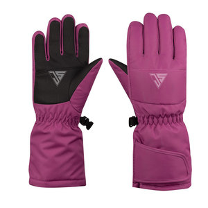 Gants de ski d'hiver fabriqués en tissu polyester imperméable / cuir de qualité supérieure, gants fantaisie d'hiver, mode, usage quotidien, tendance - Product Image 1