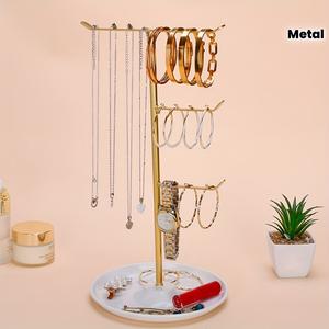 Organizador de Joyas de Lujo de Dos Niveles, Diseño de Bandeja Elevada, Plataforma de Almacenamiento que Ahorra Espacio, Estructura Estable, Organizador Elegante - Product Image 6