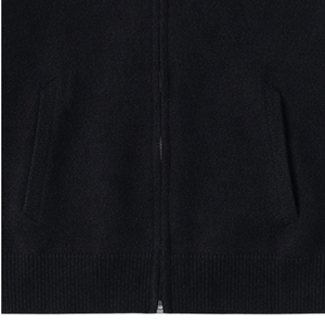 Knitted Zip Up Sweater <b>Black</b> High Neck Full Zip Cardigan Soft Warm Knit <b>Long</b> <b>Sleeve</b> Casual Streetwear <b>Top</b> - Product Image 5