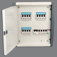 Boîtier de distribution électrique étanche en métal GEMI 012 SPN série DB IP54, 4/6/8/12/16/18 voies, type DC, pour disjoncteurs MCB