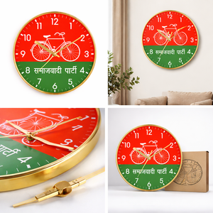 นาฬิกาแขวนผนังพิมพ์ลายตกแต่งส่วนบุคคล ดีไซน์การเมือง ใช้แบตเตอรี่ เหมาะสำหรับวันแม่และวันรับปริญญา - Product Image 2