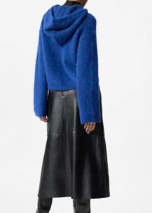 Sweat à capuche en mohair personnalisé avec logo, pour homme, mélange de laine et mohair, 100% coton, chaud pour l'hiver, en polaire, coupe ample, toutes tailles, brodé - Product Image 5