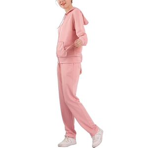 Survêtement décontracté pour femme à capuche avec cordon de serrage, extensible dans quatre directions, séchage rapide, léger, imprimé numérique, polyester/coton uni - Product Image 3