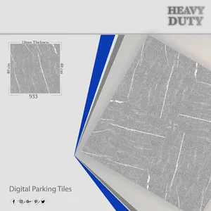 オフィスビルの床の駐車タイル: セラミック艶をかけられたデジタルカーペットフローリング磁器、40x40 cm、400x400mm、16x16インチ