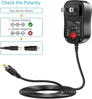 Adaptateur universel 24W 3V-12V AC/DC avec 8 embouts pour routeur, bande lumineuse, caméra CCTV, haut-parleur et autres appareils électroniques domestiques