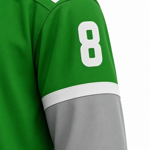 Maillot de hockey sur glace vert personnalisé pour homme, manches longues, sublimé, 100 % polyester, coupe classique, vêtements pour adultes - Product Image 3