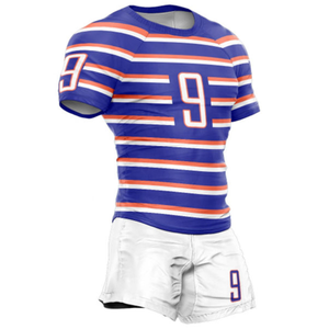 Ensembles d'uniformes de rugby de qualité supérieure en gros, logo personnalisé, 100% polyester, séchage rapide, respirant, unisexe, adulte, prix abordable - Product Image 3