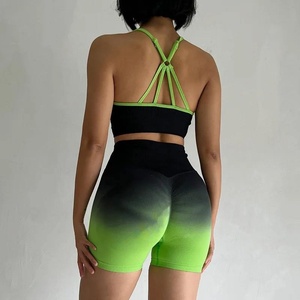 Conjunto de Yoga Ecológico para Mujer, Nuevo, de Alta Calidad, Secado Rápido, Transpirable, Ligero, Cintura Elástica, 2 Piezas, Venta al Por Mayor - Product Image 3