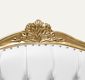 Luxury European Classic Upholstered Bed Solid Mahogany Wood Frame Hand Carved Assembled <b>Bedroom</b> <b>Furniture</b> - Product Image 5