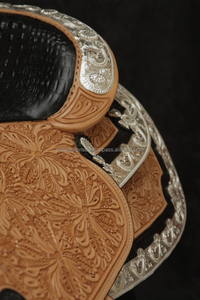 Y & Z haute qualité en cuir véritable course de chevaux équestre équitation fournitures Western Show selle vente entière disponible - Product Image 5