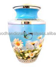 Venta caliente de alta calidad hermoso diseño latón adultos urnas de cremación para cenizas urnas hechas a mano urnas funerarias - Product Image 5
