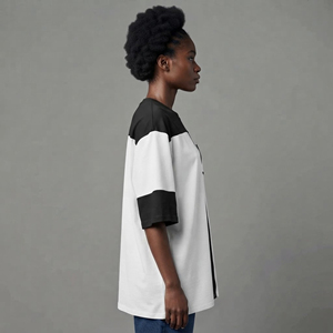 T-shirt femme de luxe 100% coton 230 GSM, coupe ample à épaules tombantes, 2 couleurs, grammage lourd, vente en gros, personnalisable - Product Image 6