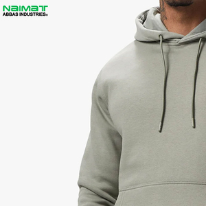 Survêtement homme imprimé écologique de haute qualité vert olive clair, sweat à capuche lourd et pantalon de survêtement 100 % coton Naimat - Product Image 2