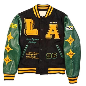 Nouvelle veste de baseball d'hiver tendance pour homme, avec logo personnalisé, confortable, douce au toucher, à bas prix, grande taille, en matériau authentique. - Product Image 1