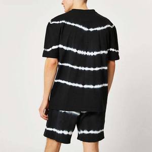 Ensembles décontractés d'été en gros : T-shirt à manches courtes et short, ensemble uni 2 pièces, vêtements pour hommes, motif Tie-Dye 2026 - Product Image 2