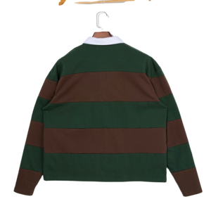 Chemises de rugby à manches courtes pour hommes, en tissu jersey coton/polyester de haute qualité, imprimées numériquement, décontractées, unies, respirantes, pour l'été - Product Image 4