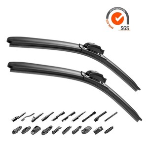 Lame d'essuie-glace souple en caoutchouc naturel 100% sans armature, multi-adaptateur, accessoires de pare-brise de voiture, tendance 2026, OEM - Product Image 1