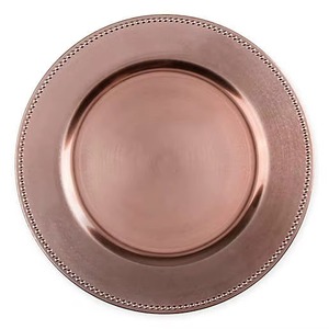Assiettes de présentation en cuivre de qualité supérieure, design personnalisé, durables pour décorations de mariage, dîners, gâteaux et fêtes. - Product Image 6