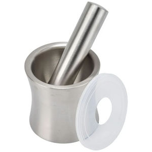 Heavy Duty Handmade Metal Mortar <b>And</b> Pestle <b>Set</b> For Crushing <b>Herbs</b> <b>Spices</b> Ayurvedic Medicine Preparation - Product Image 1