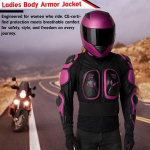 Bacca Moto Body de protection pour femme homologué CE, taille XL, pour veste de protection, motocross, moto, protection dorsale et thoracique, équipement de conduite - Product Image 3