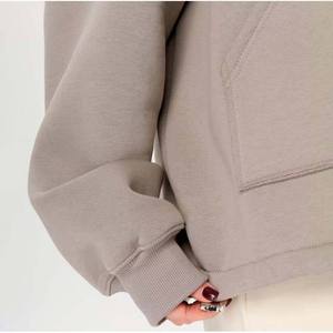 Sudadera con Capucha Oversize de Algodón 100% de Alto Gramaje para Mujer, Estilo Streetwear, con Hombros Caídos y Largo Extendido, Servicio OEM Personalizado - Product Image 6