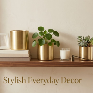 Ensemble de pots de fleurs et de vases de table en métal doré Art Déco moderne |   Décoration d'intérieur et d'extérieur durable, écologique, légère, vente en gros - Product Image 5