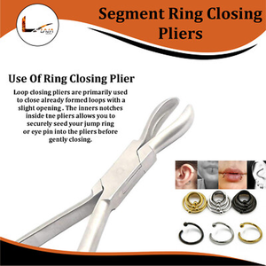 Grooved <b>Pliers</b> with Smooth Ring Closing Jaws Jewelry Ring Forming <b>Tool</b> ZetomedPro - Product Image 5