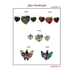 Handcrafted Pink Glass <b>Heart</b> <b>Hanging</b> Wall Decor with Blue Nazar Bead Bohemian Ornament Celebration Gift Home Accent Bulk Price - Product Image 3