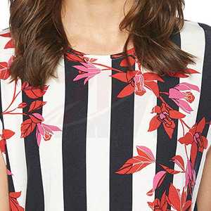 Camiseta de Algodón 100% para Mujer, Corte Holgado, Tejido Transpirable y Suave, Ropa Casual de Verano, Moda Urbana, Uso Diario, Estampado Moderno - Product Image 4