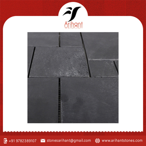 Carreaux de sol en pierre naturelle d'ardoise noire pour cuisines, salles de bain, espaces de vie, patios et projets commerciaux - Product Image 6