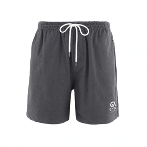 Pantalones Cortos Bermuda de Lona Estilo Vintage para Hombre GYM Active - Pantalones Cortos Deportivos para Correr con Cierre de Cordón 100% Algodón Sólido - Product Image 1