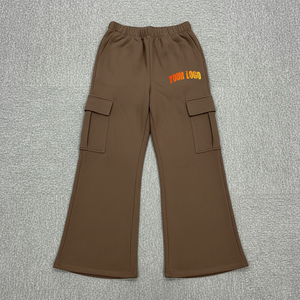 Nouvelle Arrivée 2026 – Pantalon de survêtement pour femme en mélange polyester/coton, avec logo personnalisé sérigraphié, couleur unie, coupe ample, épais, pour l'hiver, avec lacets - Product Image 1