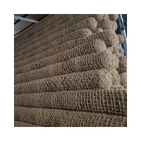 Log de coco pur naturel en fibre de coco biodégradable pour construction, diamètre 2m, longueur 200-240cm, contrôle de l'érosion