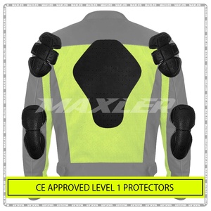 Veste de moto grande taille toutes saisons approuvée CE Vêtements de sport Veste d'équitation imperméable coupe-vent en textile réfléchissant court - Product Image 4