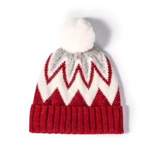 Wholesale Custom Printed Logo Embossed/Digital <b>Wool</b> Blend Breathable Waterproof Jacquard Flat Knit Plaid/Solid Unisex <b>Beanie</b> - Product Image 1