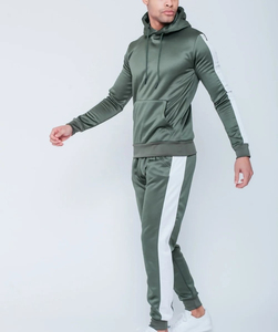 Conjunto Deportivo de Sudadera con Capucha y Bloques de Color para Hombre, Pantalones Jogger Casuales de Manga Larga con Bolsillos Laterales - Product Image 3