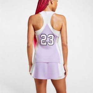 High Quality Customized Tennis Uniforms Solid Color Sportswear Dress Team Name Breathable Moisture Wicking Front Women Skirt - Product Image 6