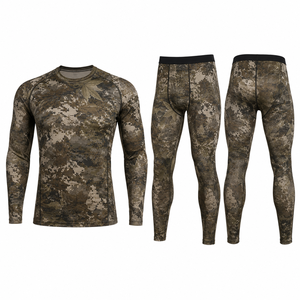 Ensemble chemise et pantalon de chasse pour homme MEGAMAPLE, manches longues, imprimé camouflage, tissu respirant en polyester et élasthanne, vêtements d'extérieur pour l'été - Product Image 1