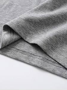 Nouveau T-shirt pour homme à manches courtes, col rond, couleur unie, respirant, 180 GSM, polyester/coton, séchage rapide, anti-UV, pour toutes les conditions météorologiques - Product Image 3