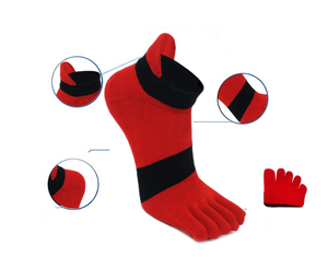 Calcetines Deportivos de Cinco Dedos, Transpirables, Sin Costuras, de Algodón Peinado Premium, con Empaque Personalizado - Product Image 2