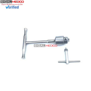 Premium Orthopedic Manual <b>Hand</b> <b>Drill</b> with Ergonomic Wood Handle Stainless Steel Cannulated Surgical Instrument Multifunctional - Product Image 2